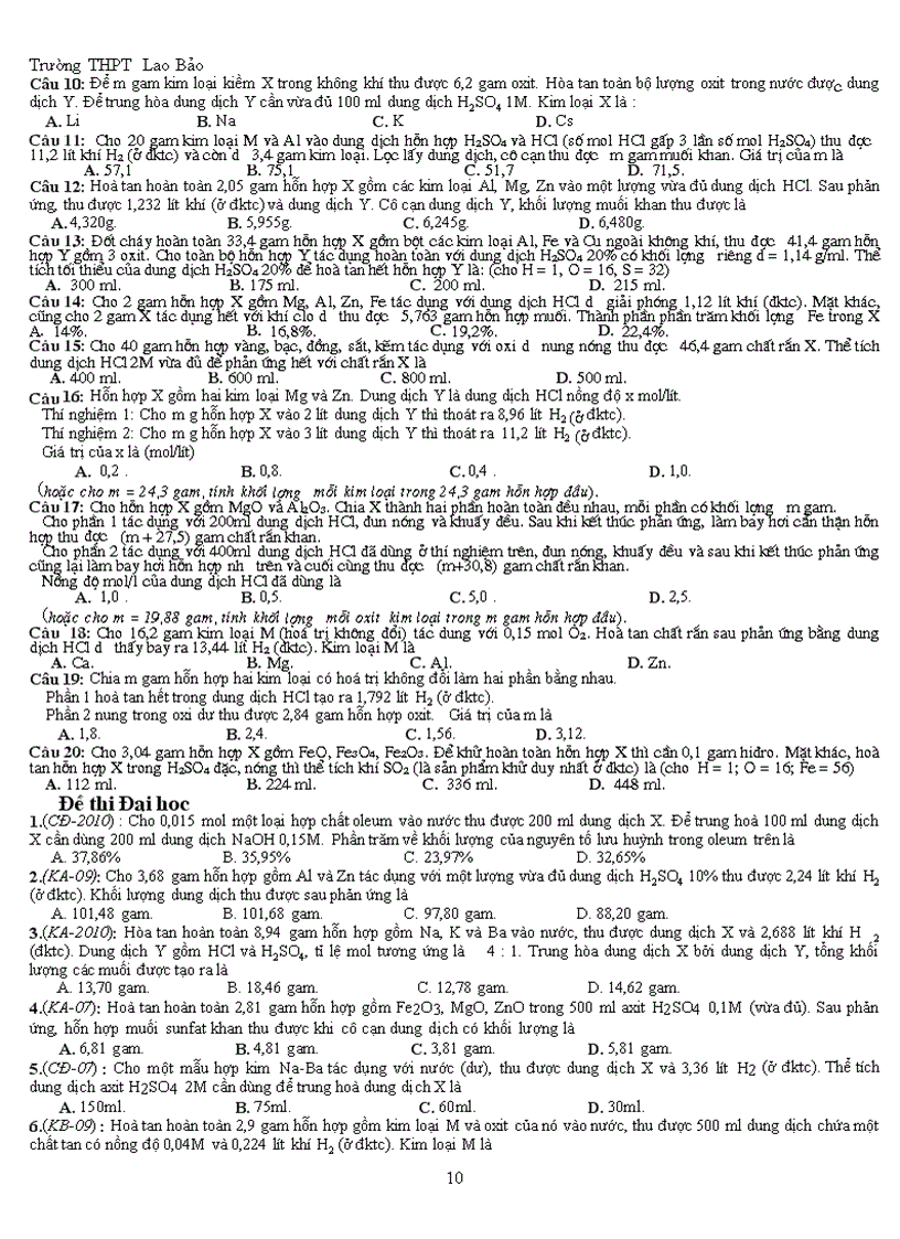 image for page Phân dạng bài tập ôn thi đại học