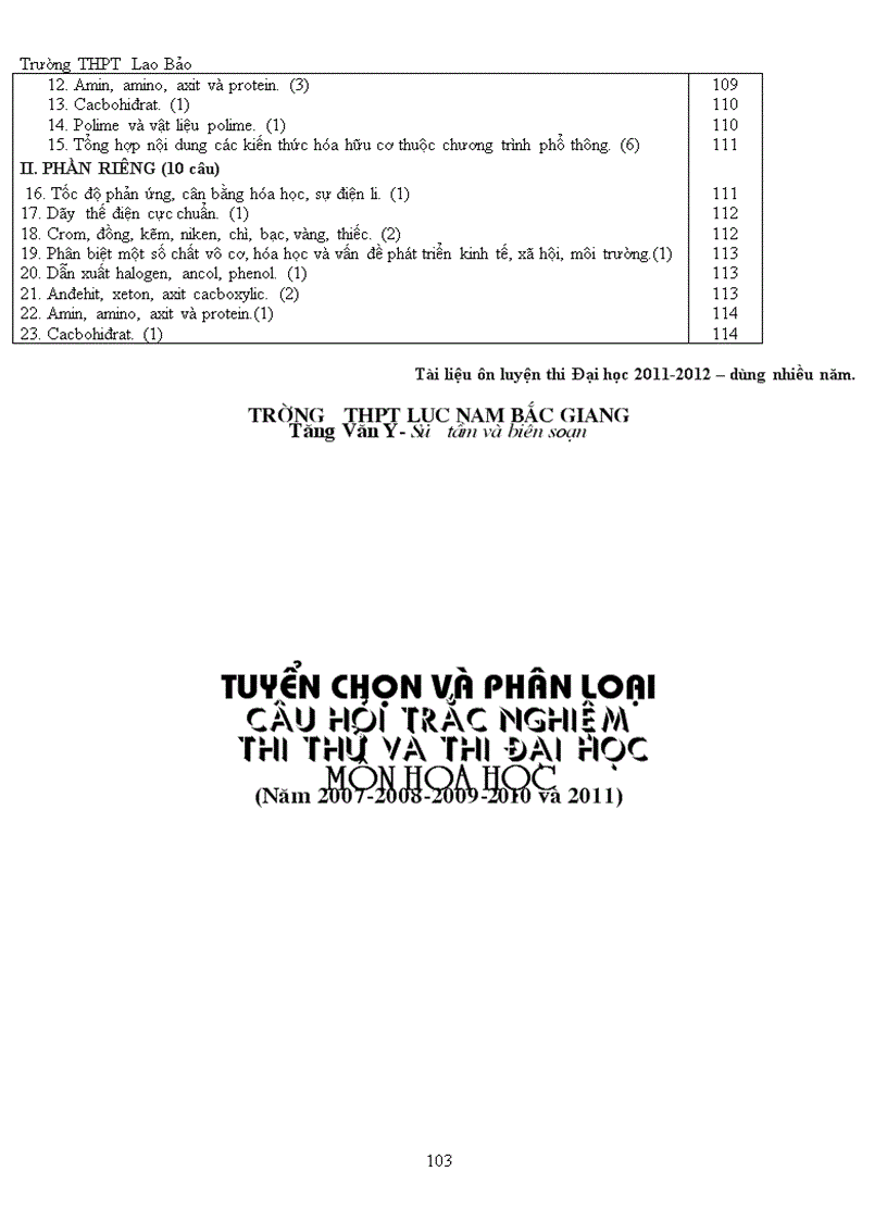 image for page Phân dạng bài tập ôn thi đại học