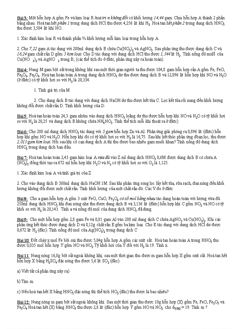 image for page Phân dạng BT chủ đề N và HC nito