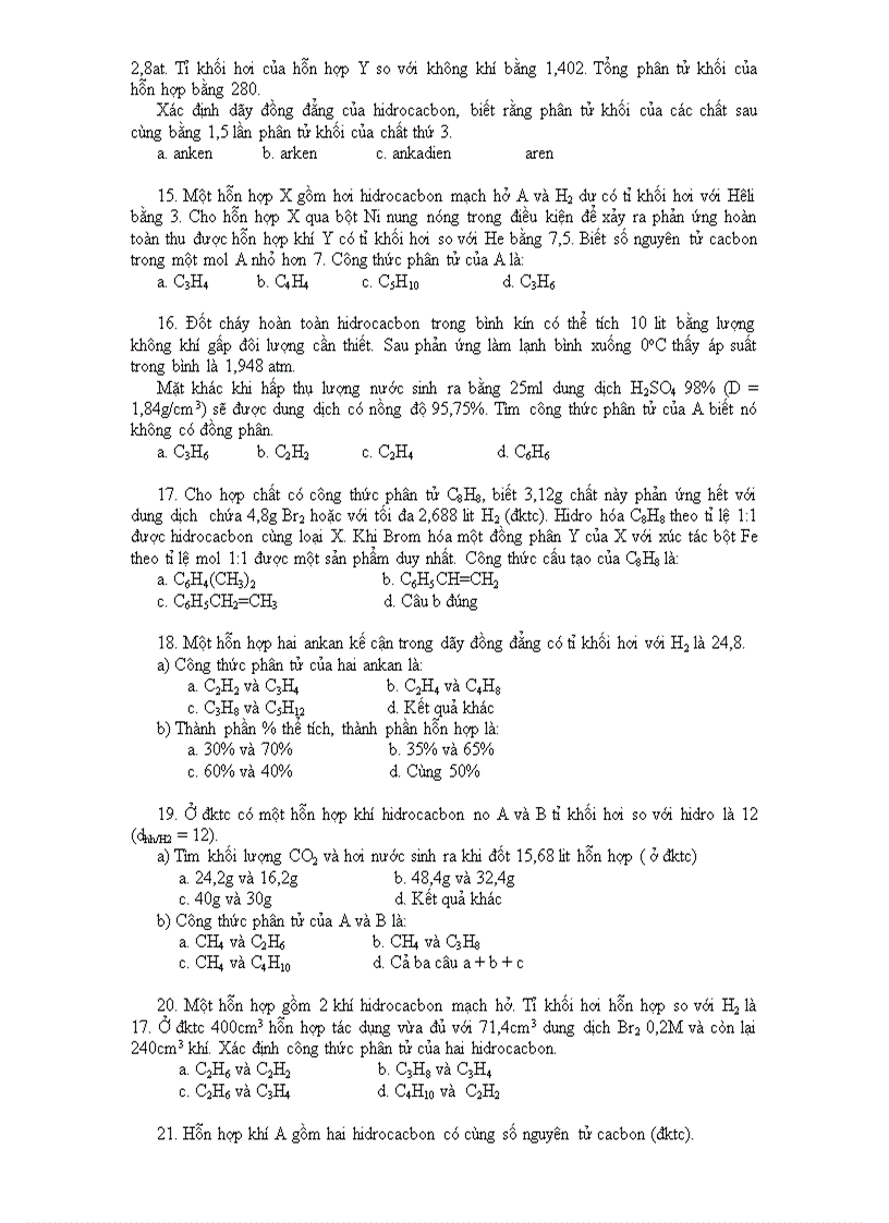 image for page Phân dạng toán hidrocacbon