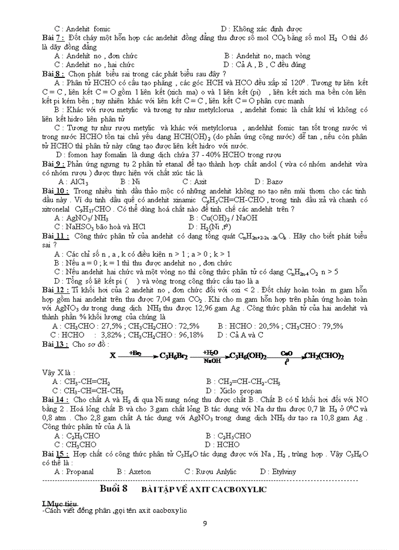 image for page Phan loai bai tap huu co 11