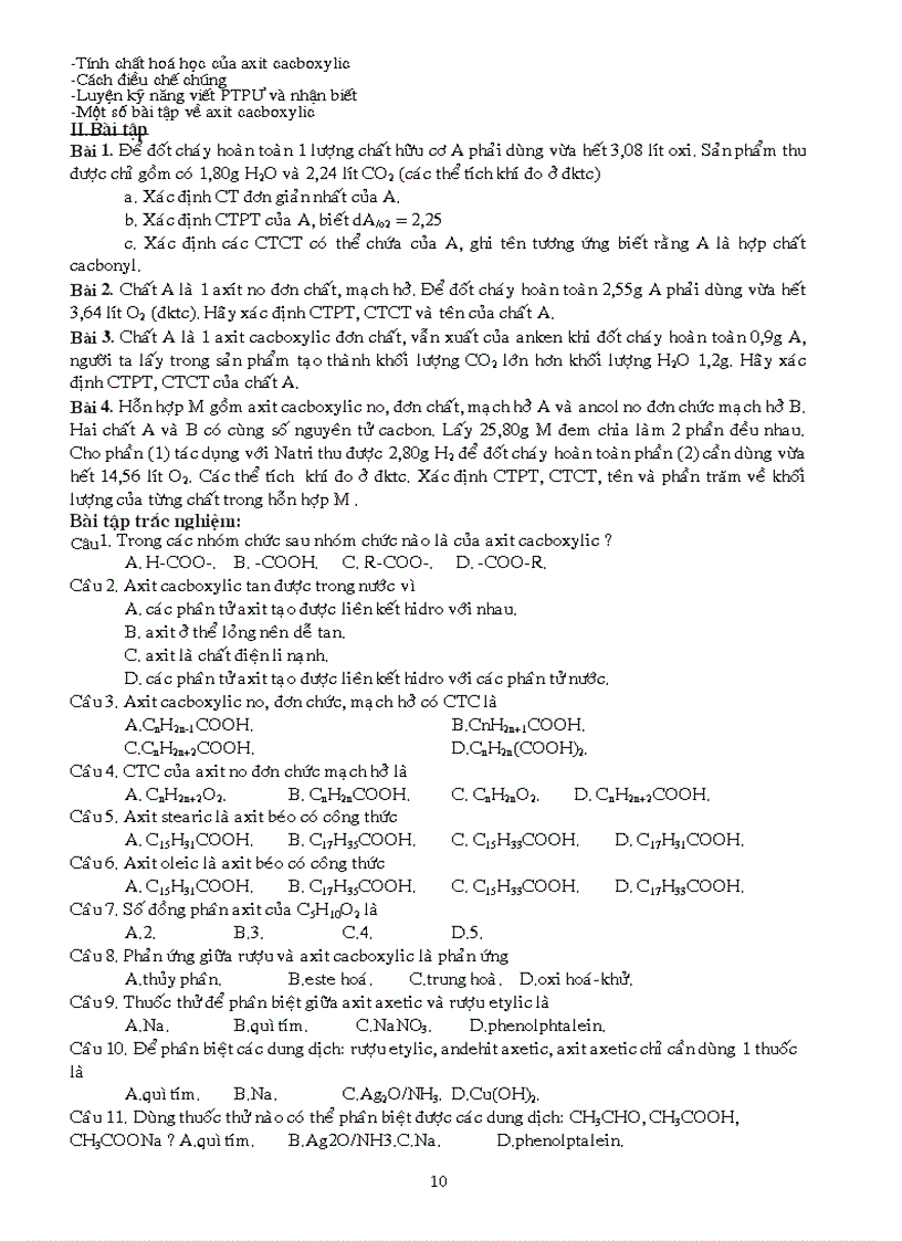 image for page Phan loai bai tap huu co 11