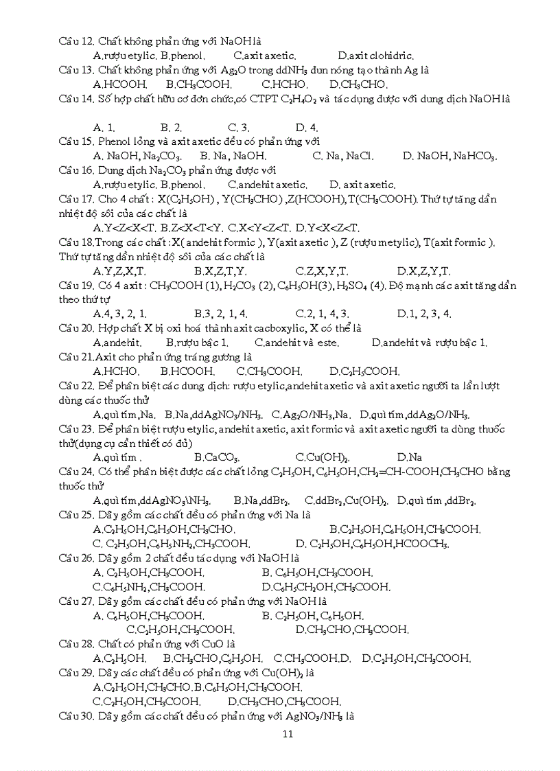 image for page Phan loai bai tap huu co 11