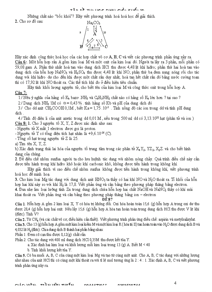 image for page Tập đề HSG khối 11 vô cơ