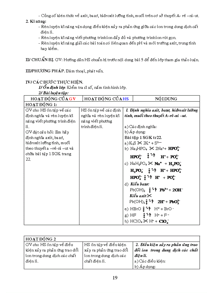 image for page Tập Giáo án Hóa học 11 cơ bản