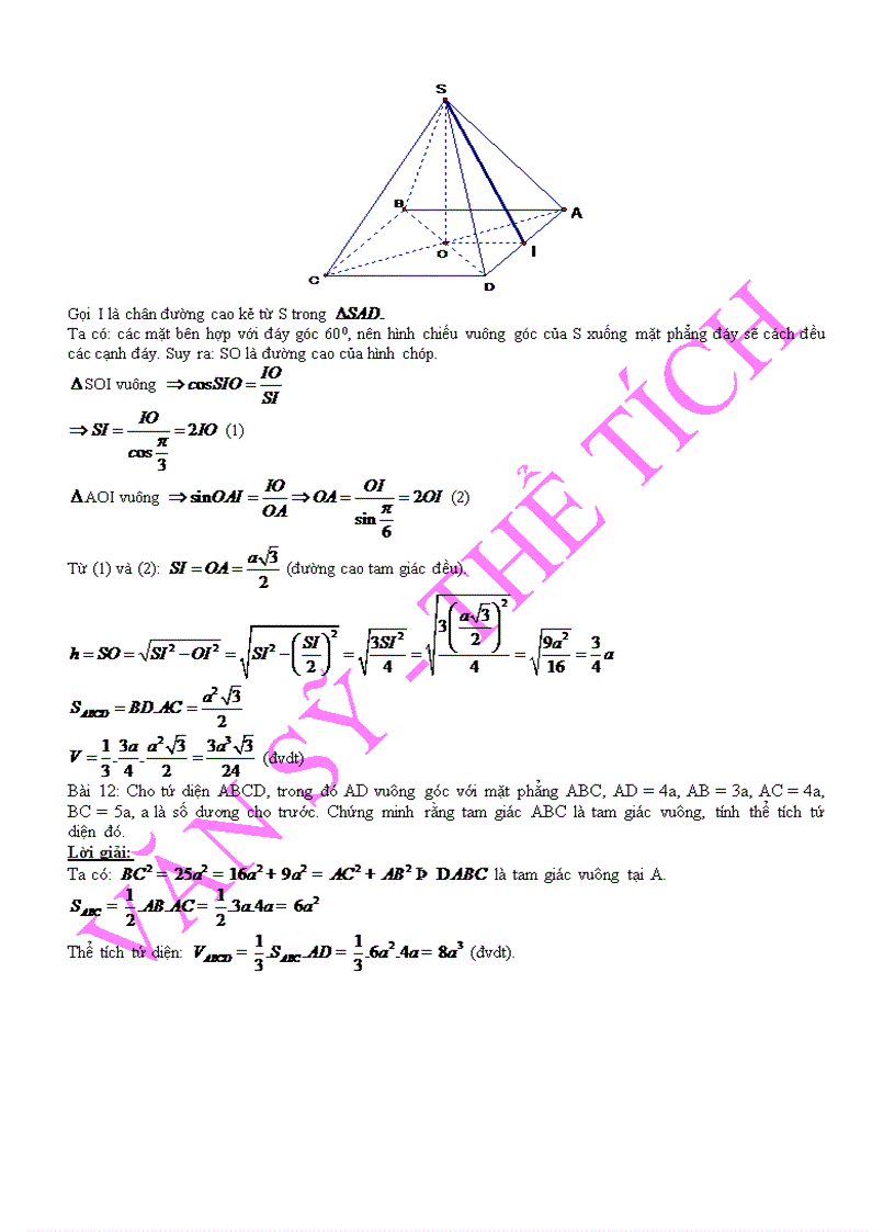 Thể tích khối đa diện