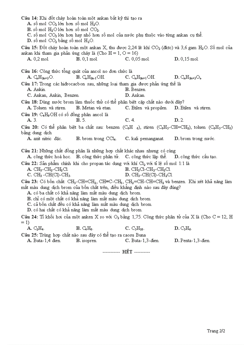 image for page Thi lại năm học 2007 2008 Khối 11 TTGDTX An Dương