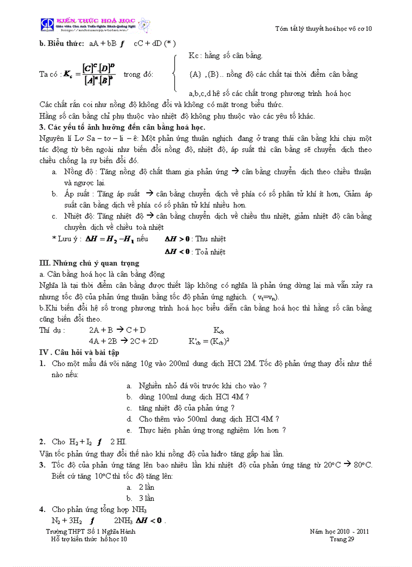 image for page Tom tat kien thuc Hoa 11 Nang cao