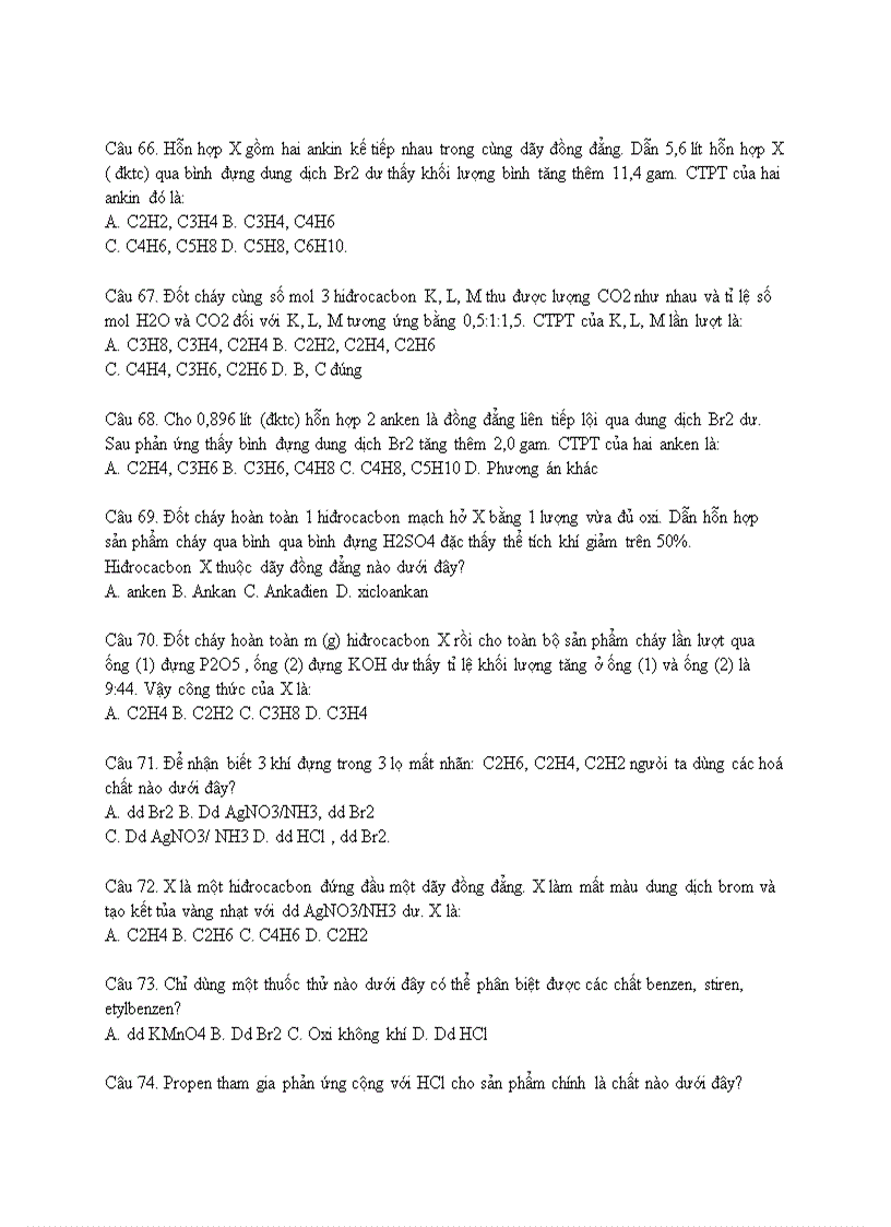 image for page Trắc nghiệm hóa học lớp 11 phần hóa hữu cơ