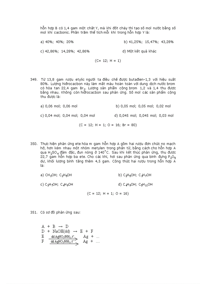 image for page Trắc nghiệm về hóa hữu cơ 2