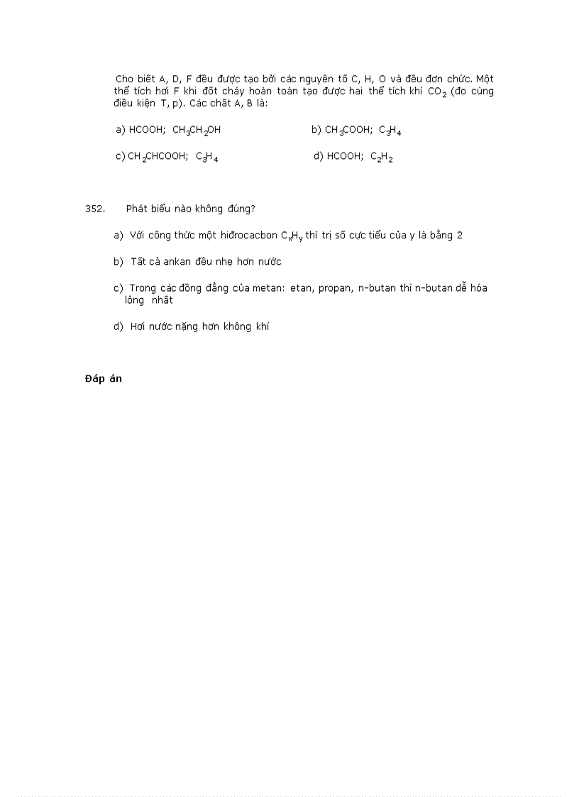 image for page Trắc nghiệm về hóa hữu cơ 2