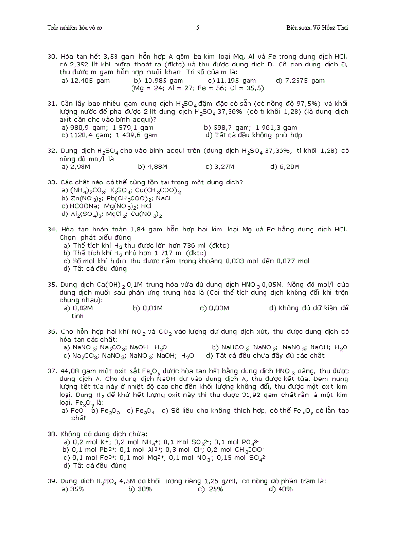 image for page Trắc nghiệm về hóa hữu cơ 3