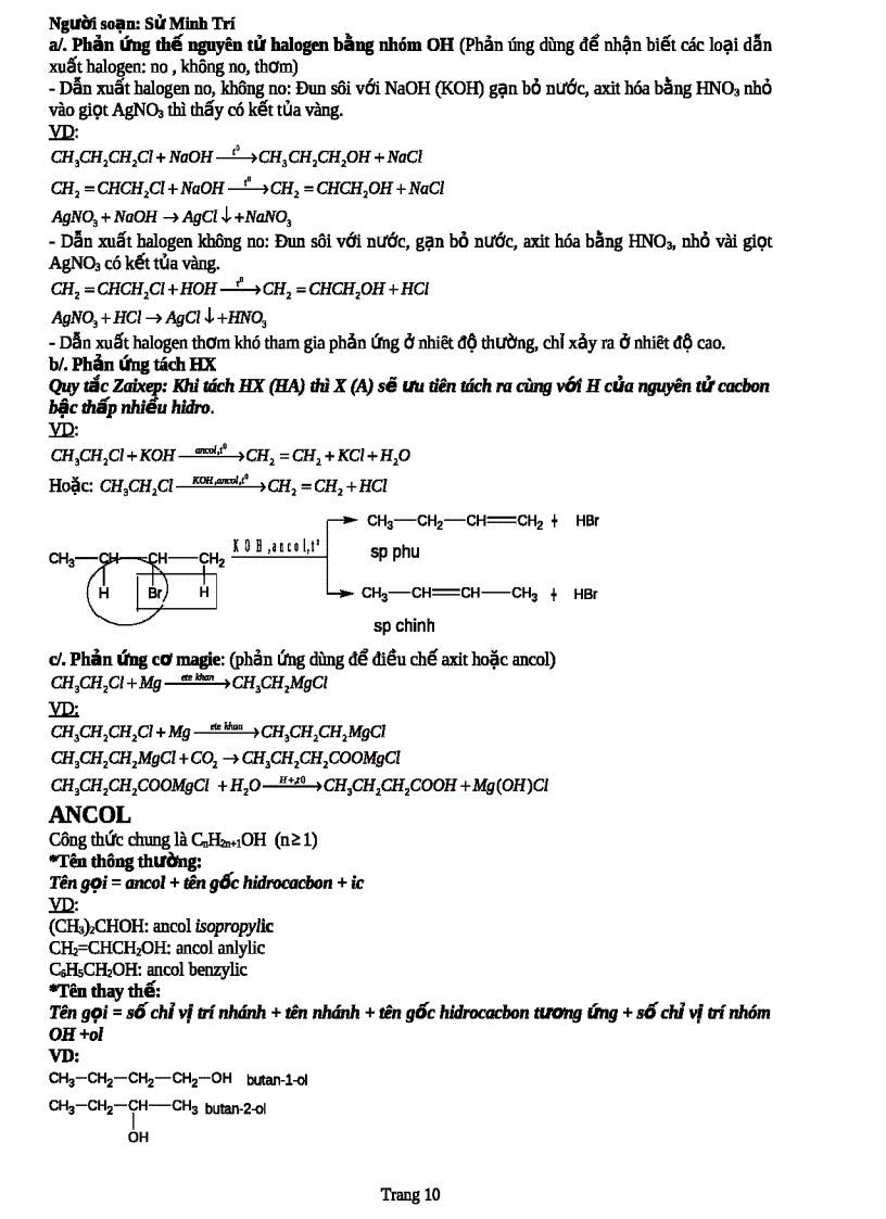 image for page Ôn tập hóa hữu cơ 11 1