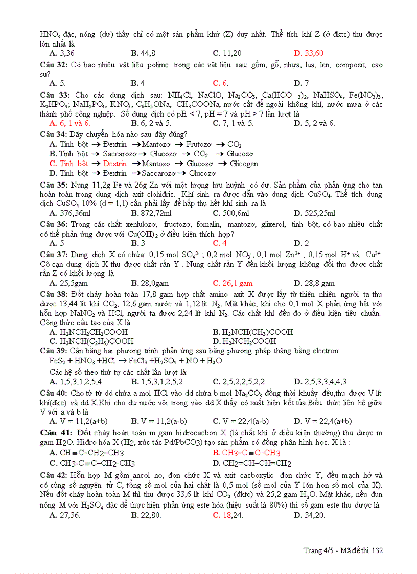 image for page 1 đề hóa lt đh cđ