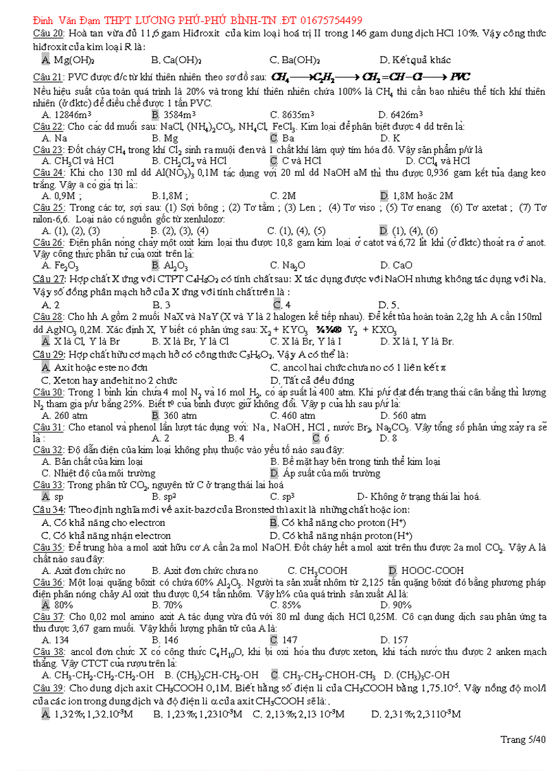 image for page 10 Đề Thi THử ĐH 2010