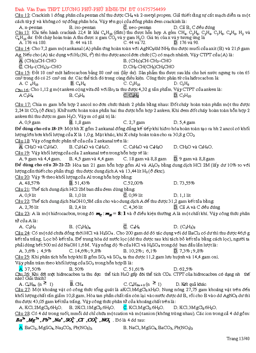 image for page 10 Đề Thi THử ĐH 2010