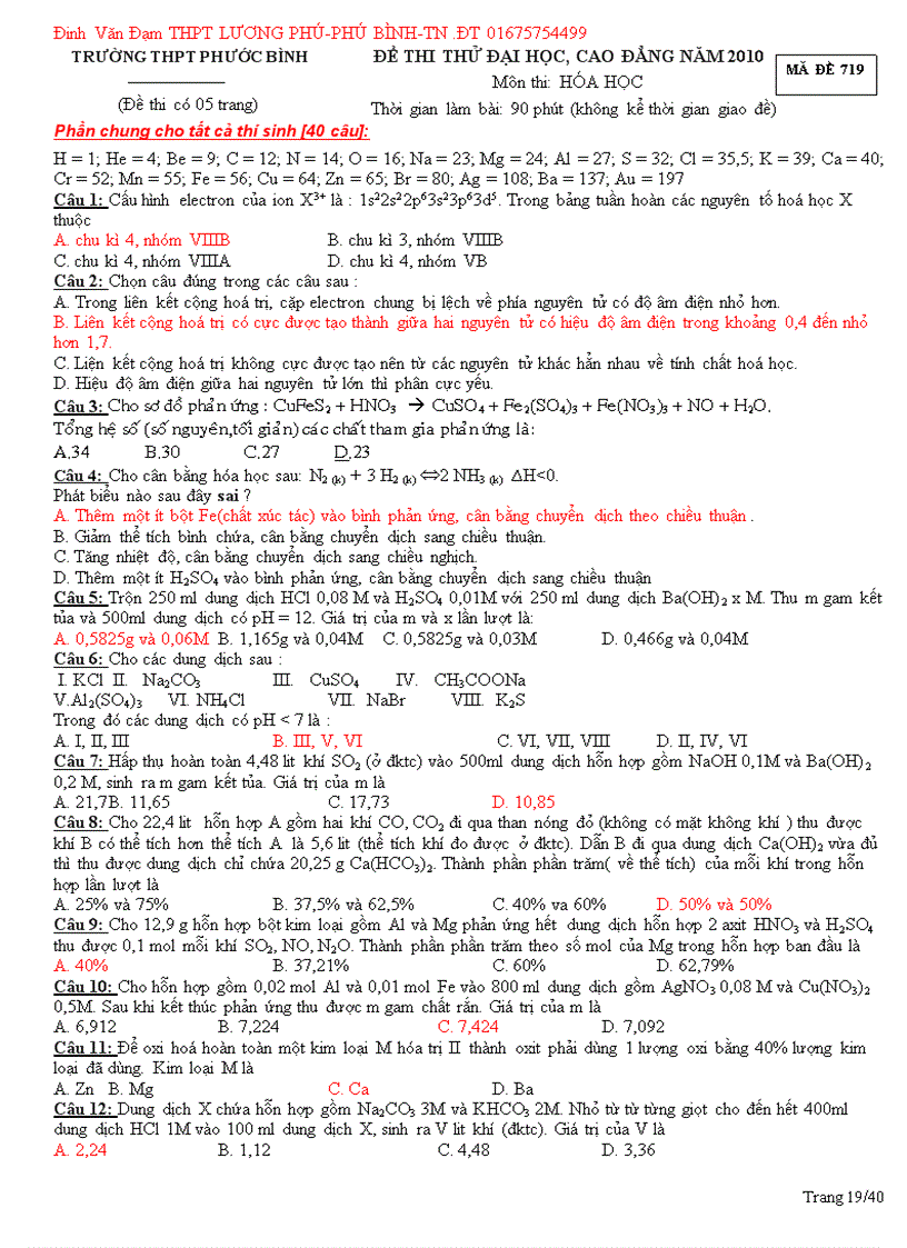 image for page 10 Đề Thi THử ĐH 2010