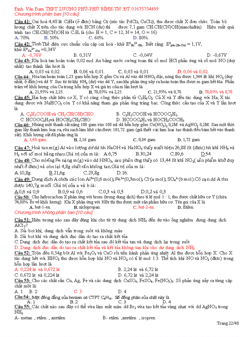 image for page 10 Đề Thi THử ĐH 2010