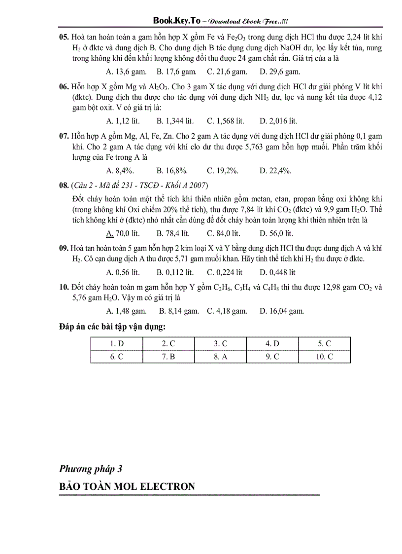image for page 10 phuong phap gia nhanh trac nghiem hoa