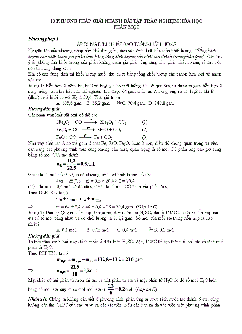 image for page 10 phương pháp giải hóa thi đh p1