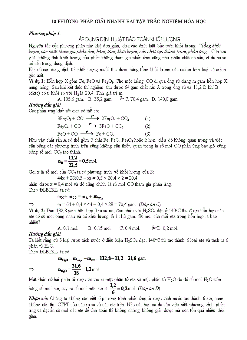 image for page 10 phương pháp giải môn hóa