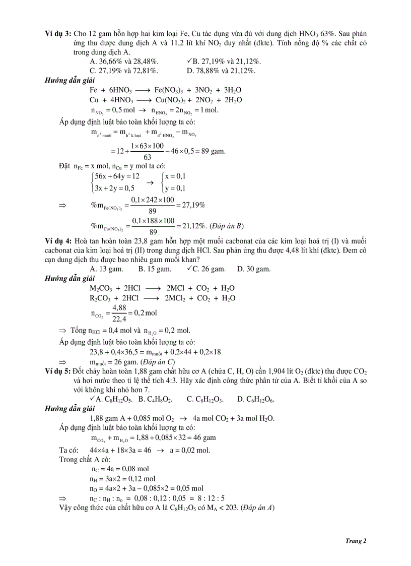 image for page 10 phương pháp giải nhanh bài tập TN hóa