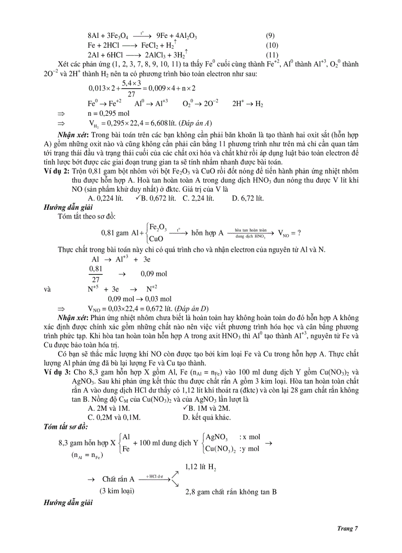 image for page 10 phương pháp giải nhanh bài tập TN hóa