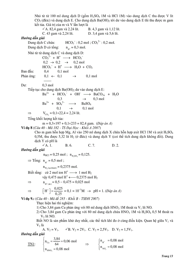 image for page 10 phương pháp giải nhanh bài tập TN hóa