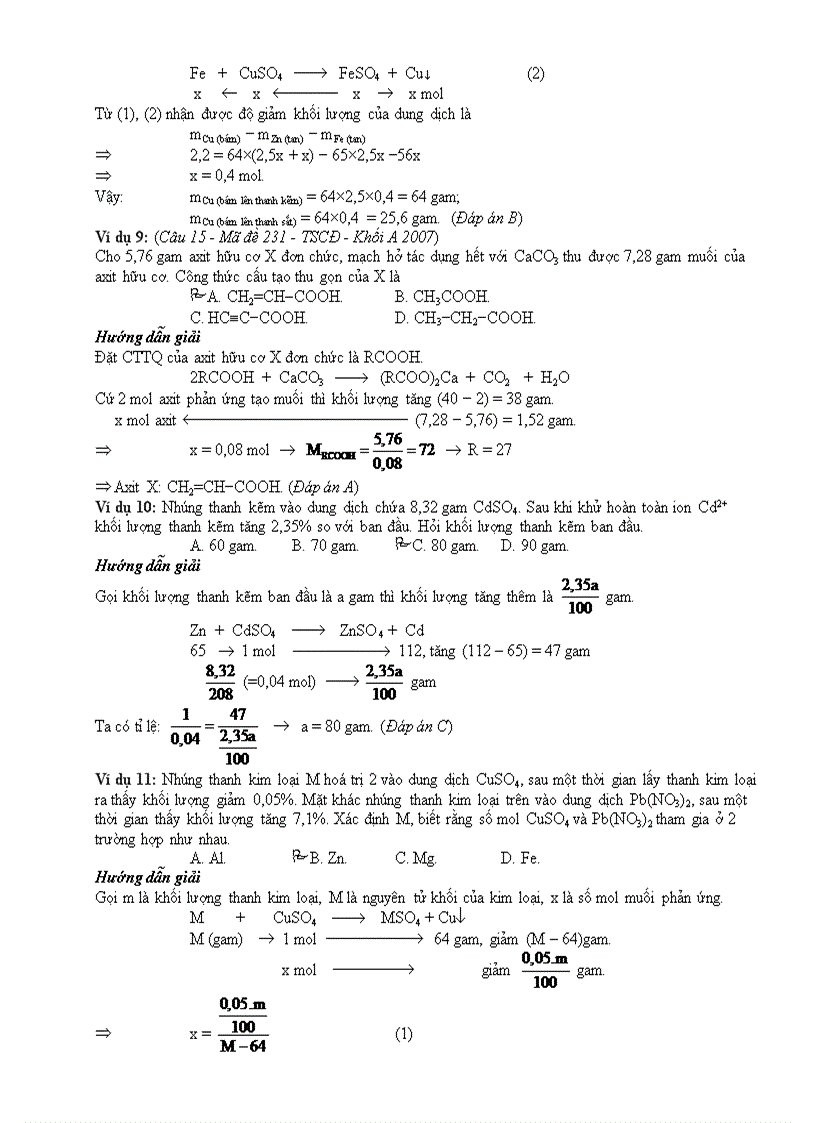 image for page 10 phuong phap giai nhanh nhat de thi hoa 2010 Phan 2