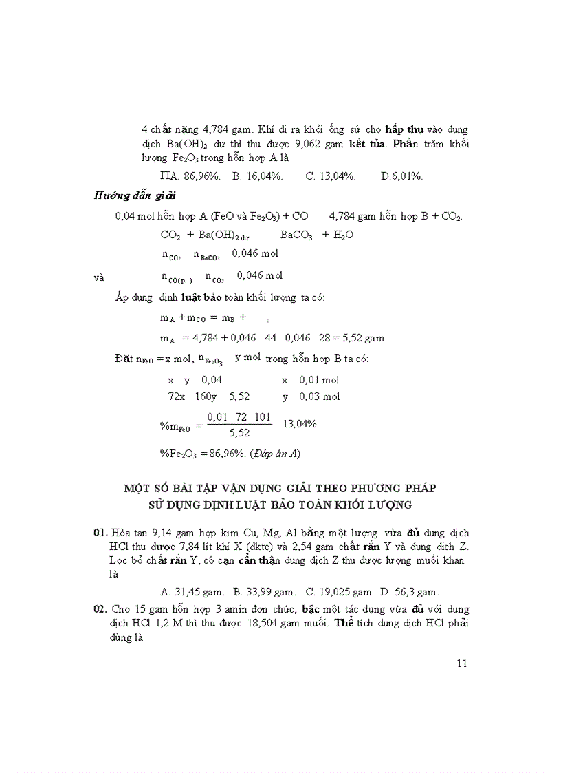 image for page 10 phương pháp giải nhanh TN môn Hóa