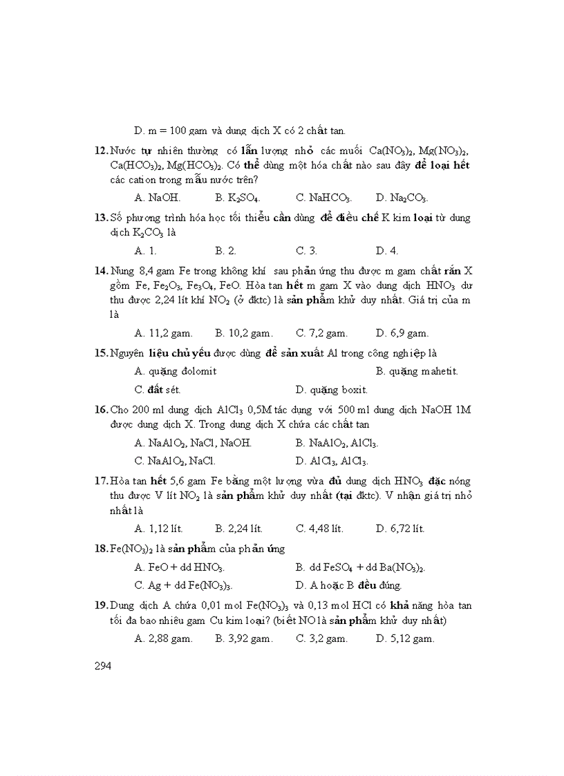 image for page 10 phương pháp giải nhanh TN môn Hóa