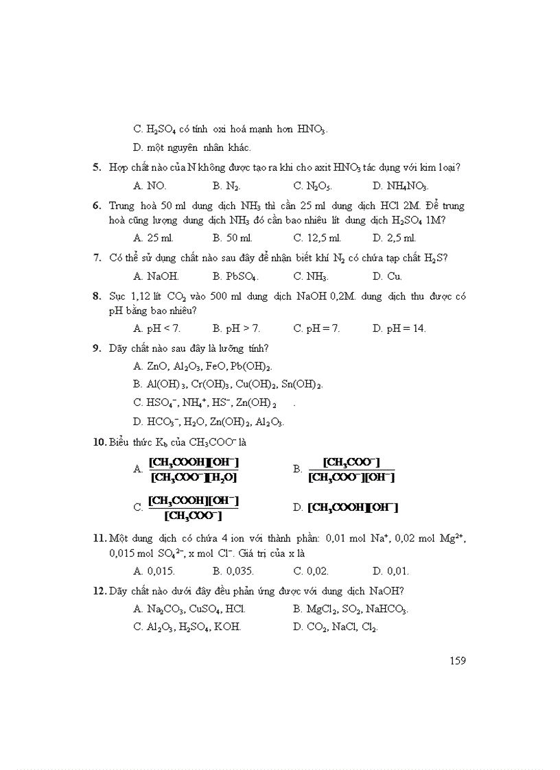 image for page 10 phương pháp giải nhanh trắc nghiệm hóa học và 25 đề thi thử tuyển sinh đại học và cao đẳng