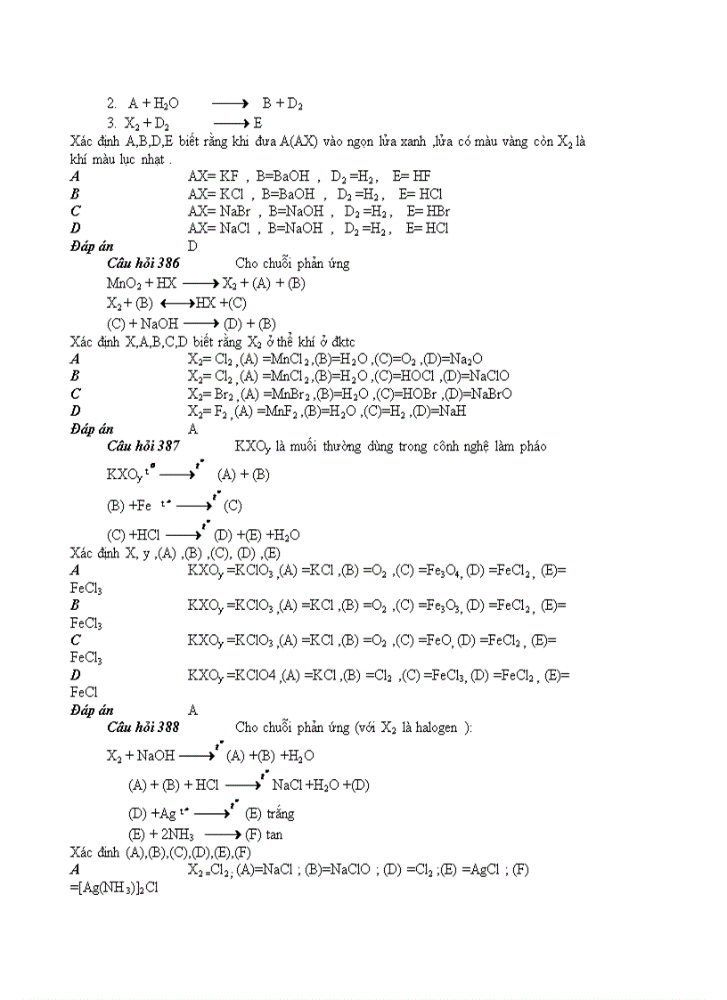 image for page 100 câu hỏi hoá học trắc nghiệm