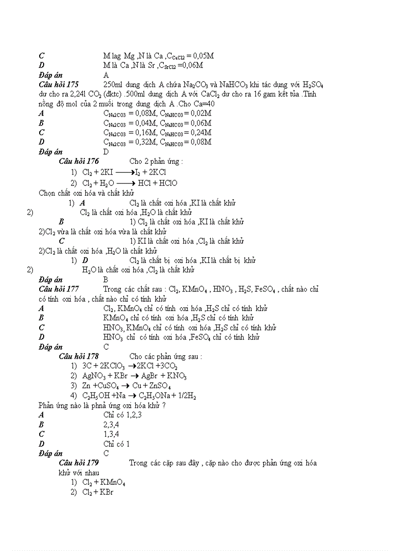 image for page 1000 câu hỏi trắc nghiệm Hóa Học