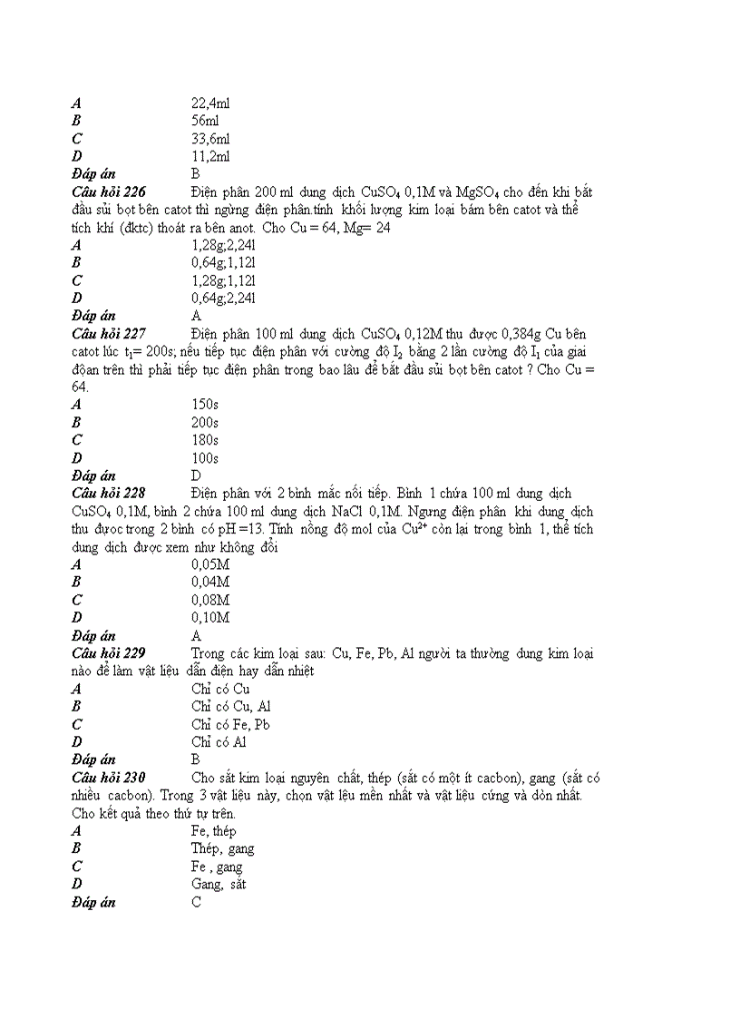 image for page 1000 câu hỏi trắc nghiệm Hóa Học