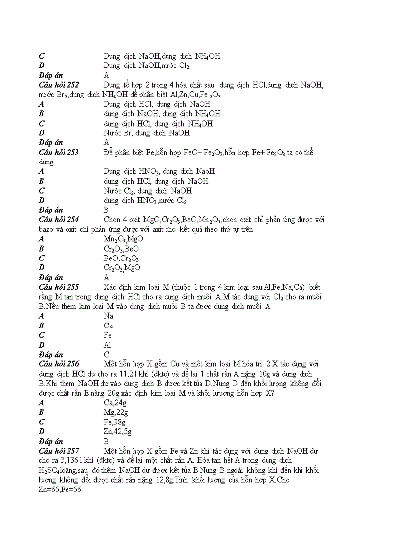 image for page 1000 câu hỏi trắc nghiệm Hóa Học