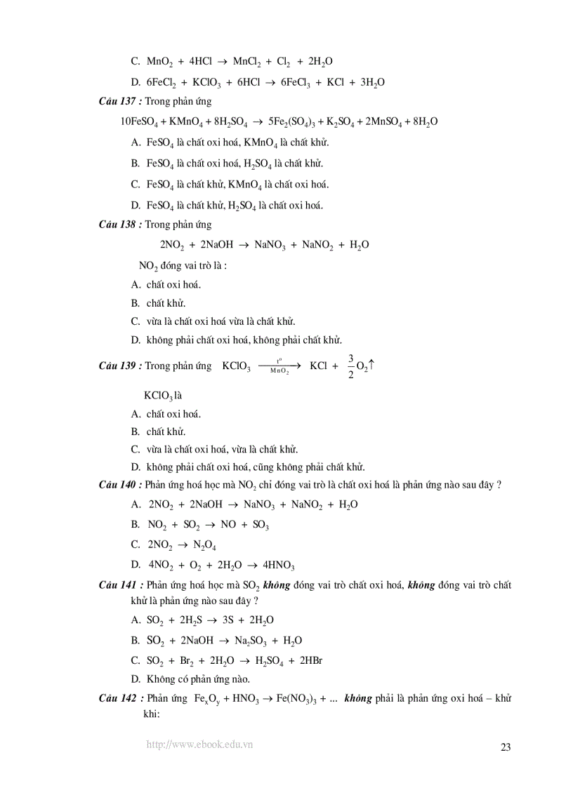 image for page 1000 câu hỏi trắc nghiệm môn Hóa có đáp án