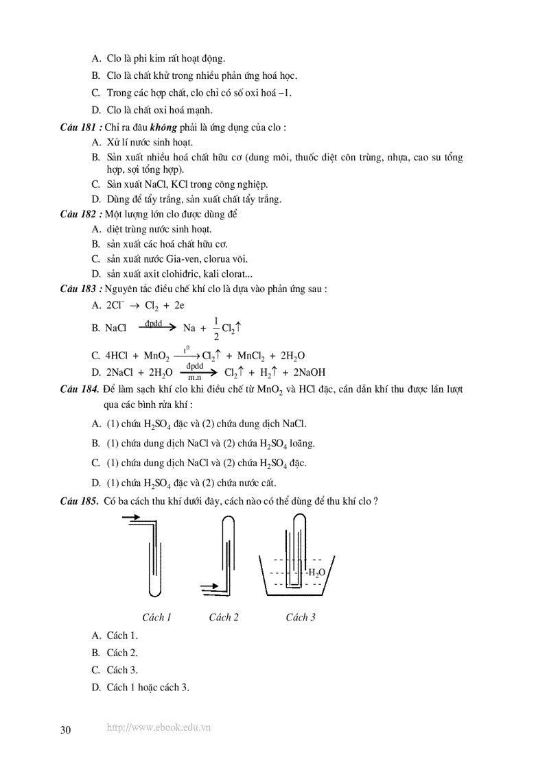 image for page 1000 câu hỏi trắc nghiệm môn Hóa có đáp án