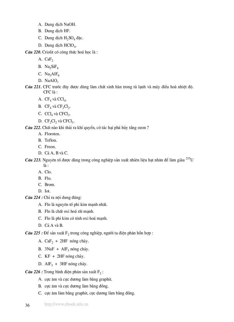 image for page 1000 câu hỏi trắc nghiệm môn Hóa có đáp án