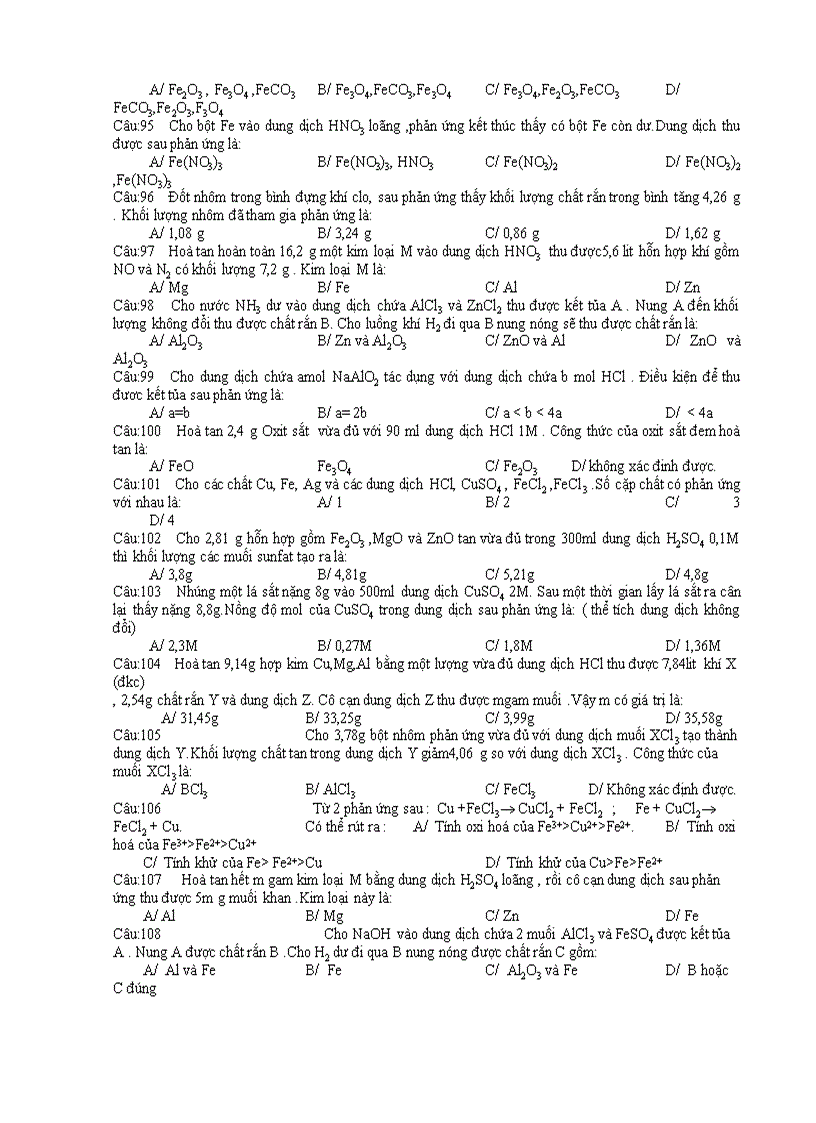 image for page 120 câu đa trắc nghiệm tự kiểm tra hoá 12