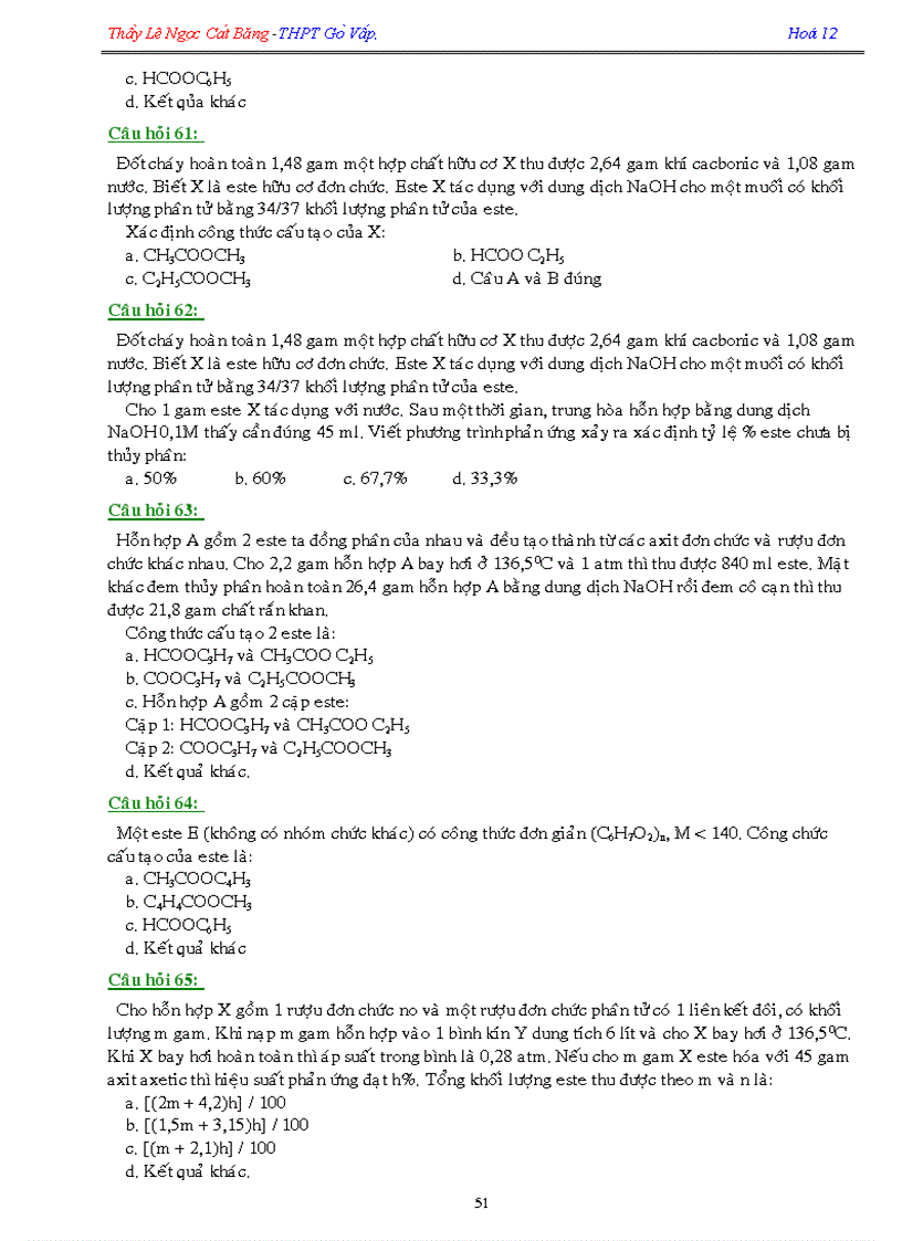 image for page 120 câu hỏi trắc nghiệm Hóa 12