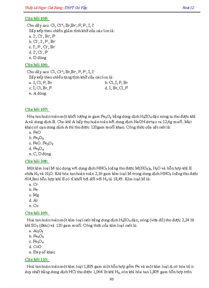 image for page 120 câu hỏi trắc nghiệm Hóa 12