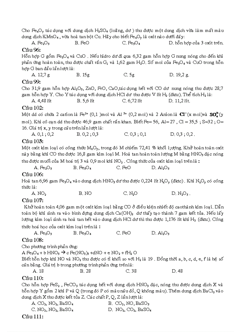 image for page 146 câu hỏi trắc nghiệm Hóa 12 Đại cương về kim loại