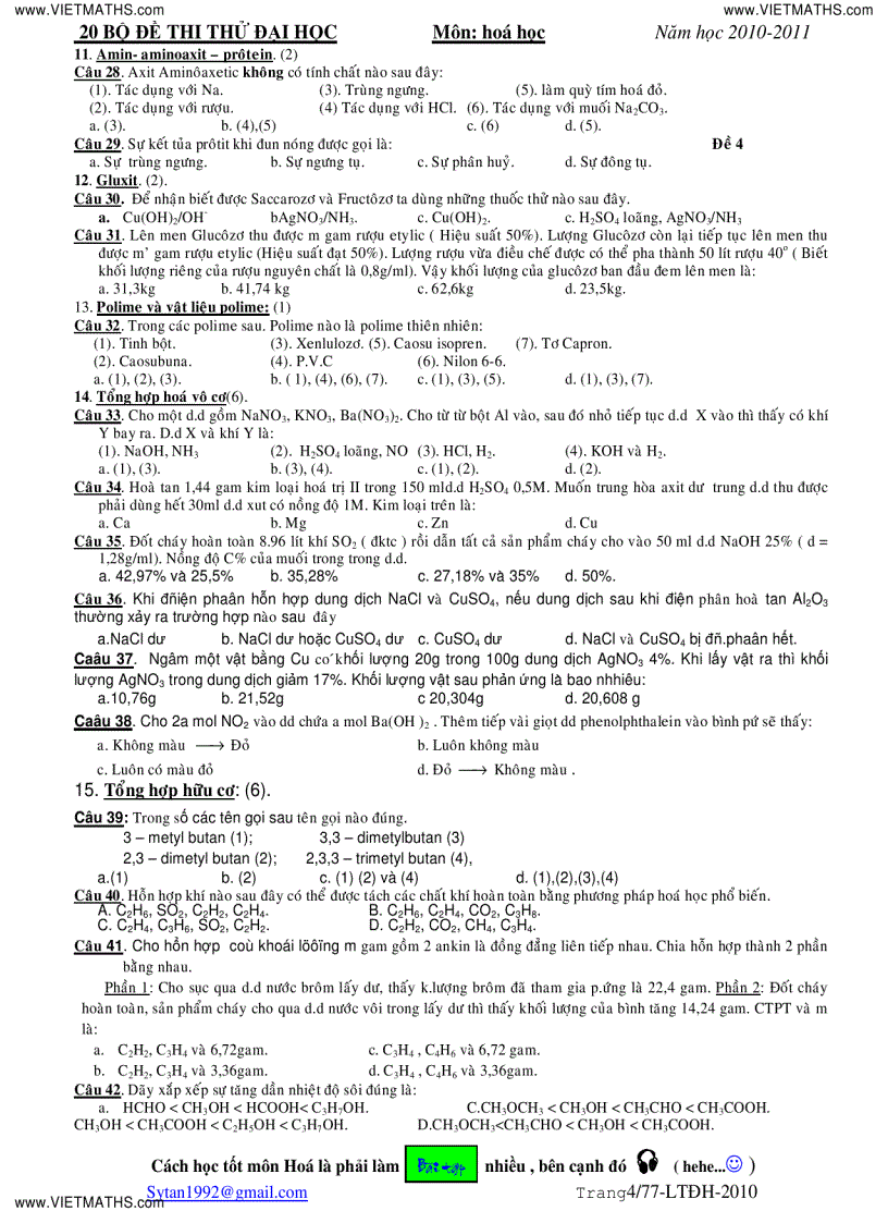 image for page 20 bộ đề thi thử ĐH ĐH Duy Tân