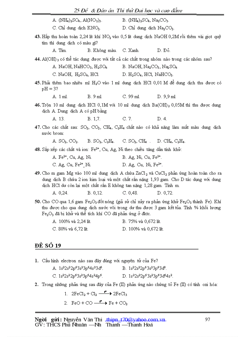 image for page 25 đề đáp án hóa học thi thử đại hoc và cao đẳng