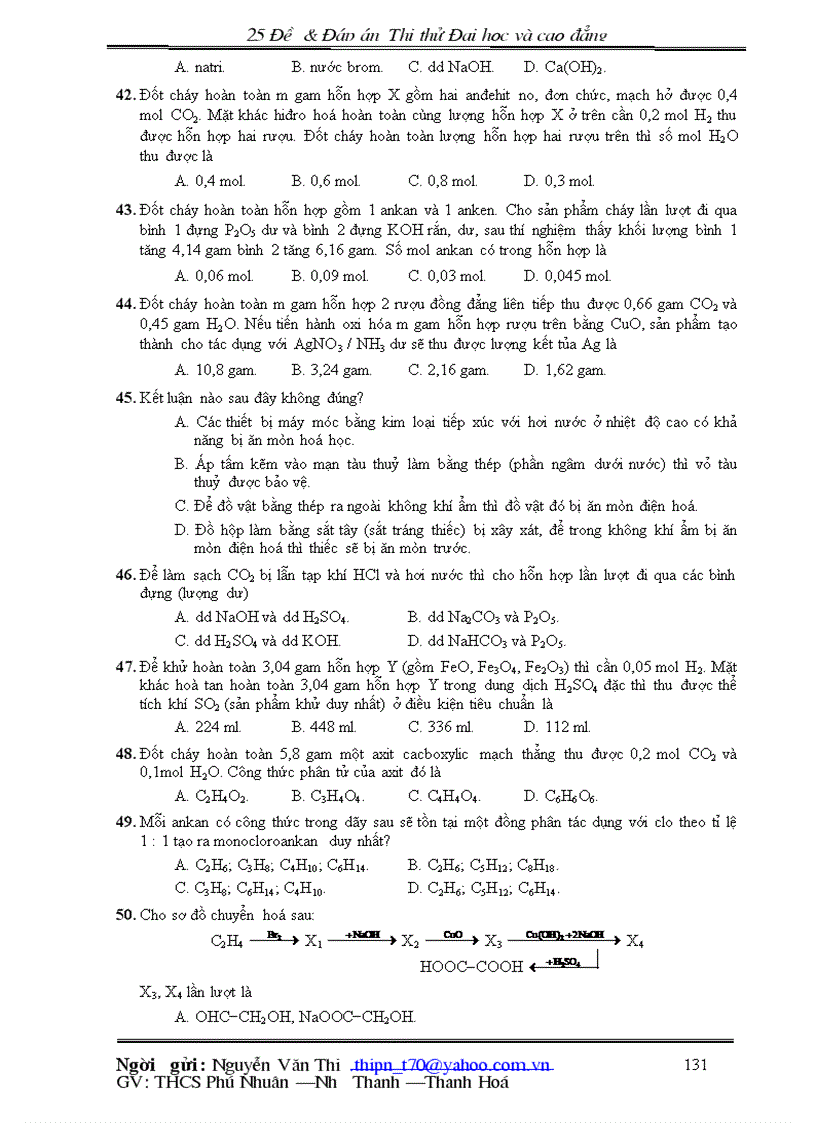 image for page 25 đề đáp án hóa học thi thử đại hoc và cao đẳng
