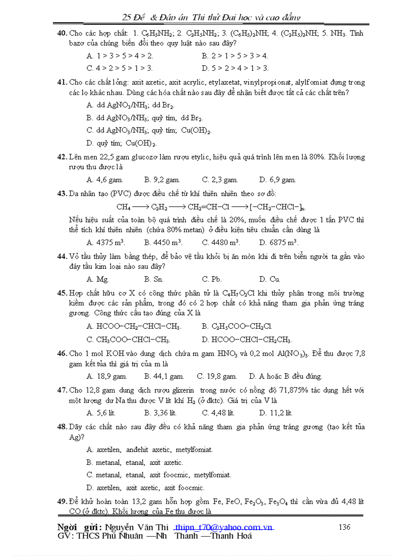 image for page 25 đề đáp án hóa học thi thử đại hoc và cao đẳng