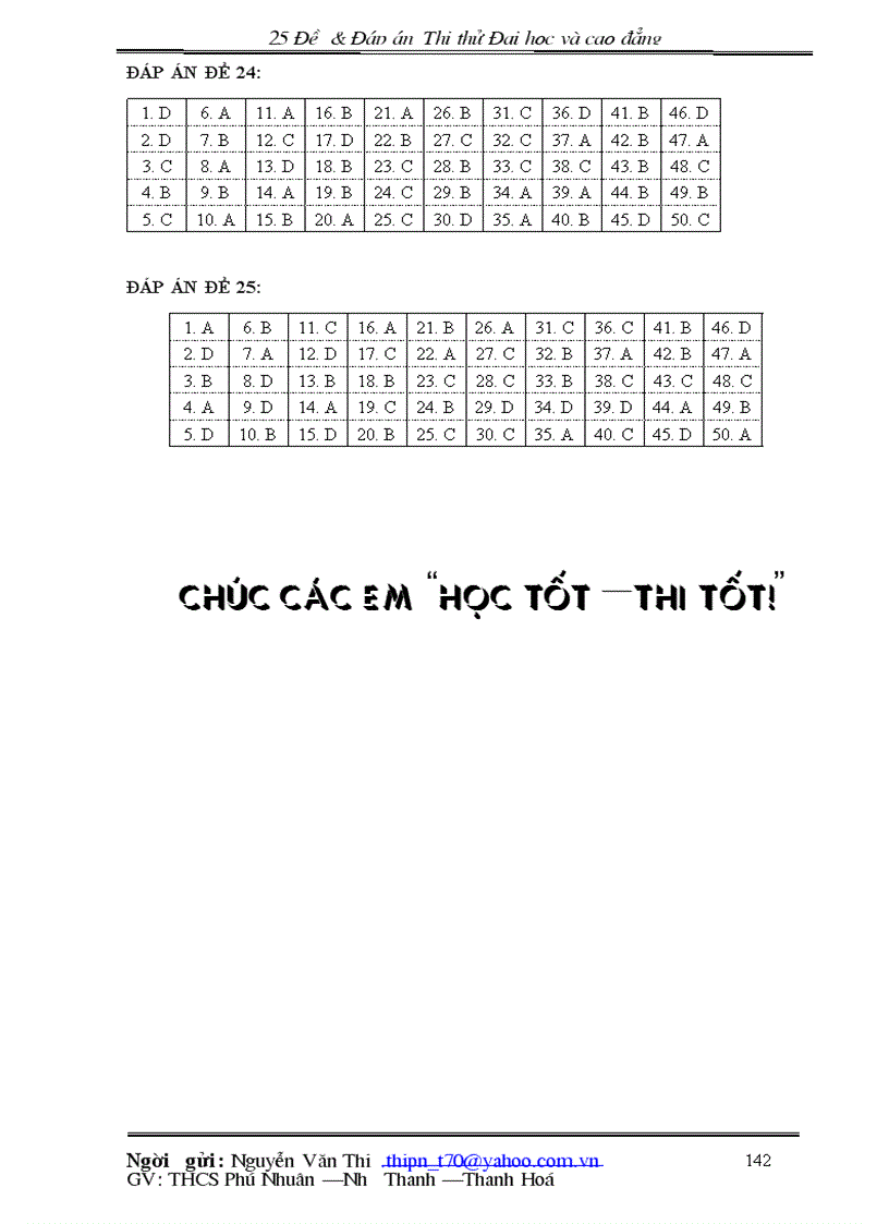 image for page 25 đề đáp án hóa học thi thử đại hoc và cao đẳng