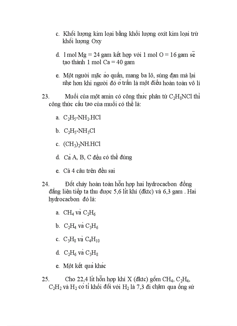 image for page 300 câu hỏi TNKQ Hóa ôn thi TN THPT