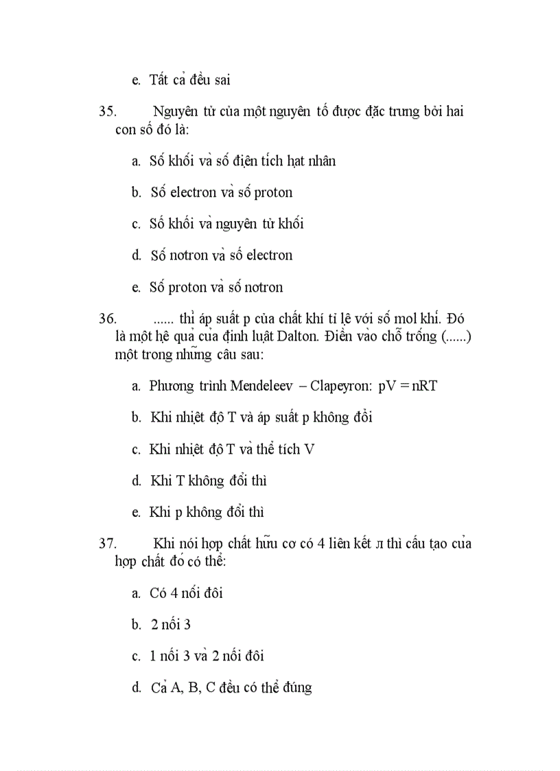 image for page 300 câu hỏi TNKQ Hóa ôn thi TN THPT